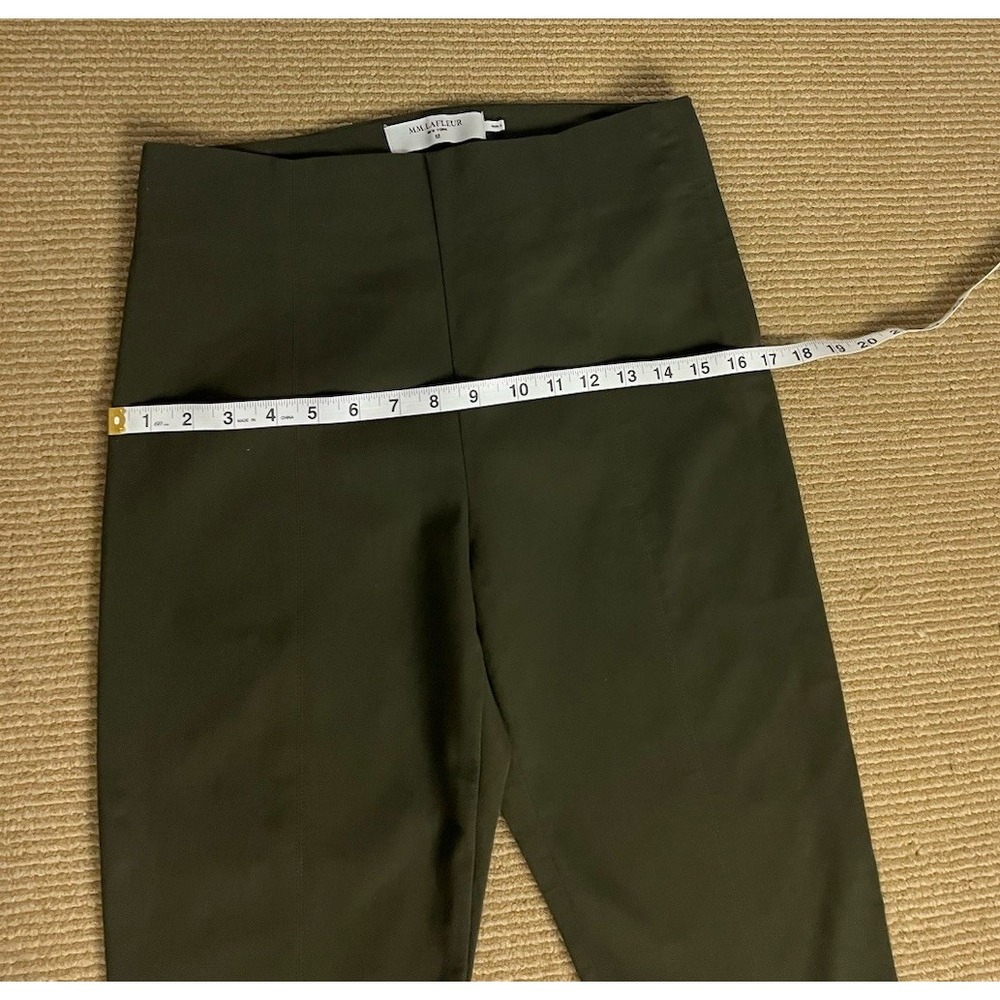 MM. La Fleur Women Green Ankle Dress Pants Size 10 Zip Side - Picture 4 of 14
